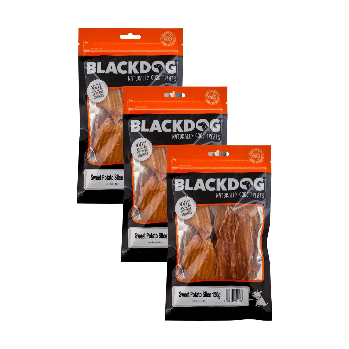Blackdog Sweet Potato Slice 120g x 3pk-2018816641588137984