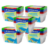 Hercules Takeaway Food Containers 12pk x 750ml x5 - Front View