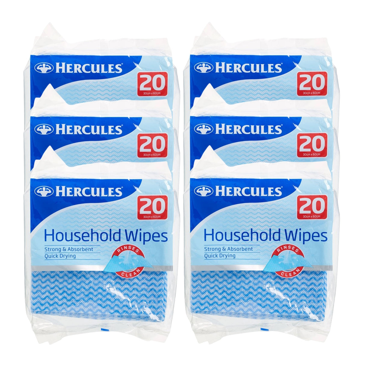 Hercules Domestic Wipes 20pk x6-2017004938235875328