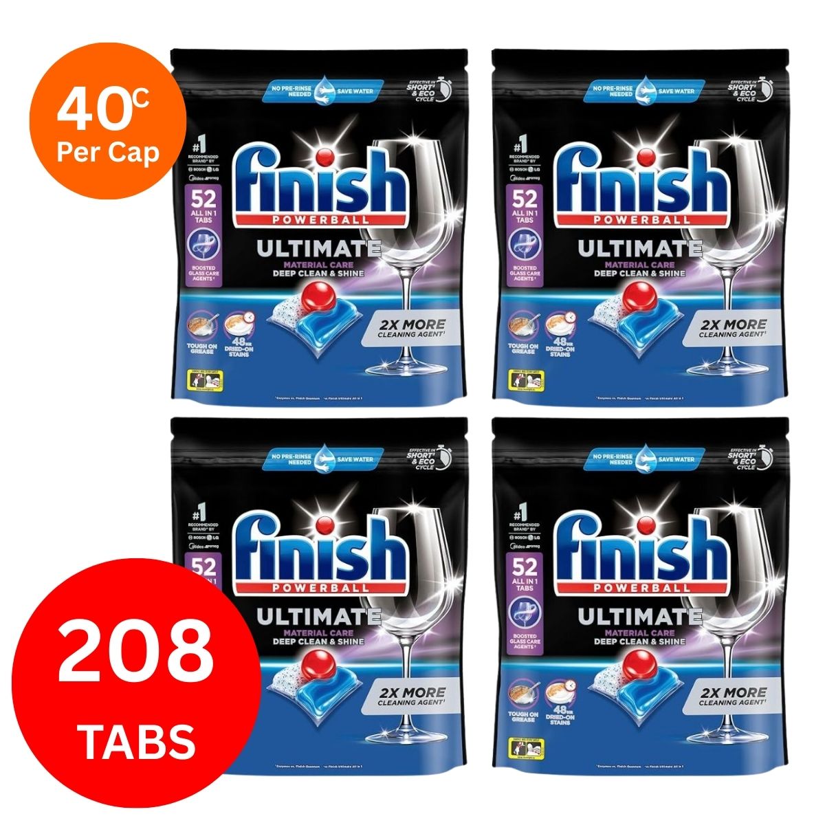 Finish Ultimate x 208 Dishwasher Tablets-2006732759955017728