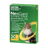 NexGard Spectra Spot-on Cats 2.5-7.5kg 6pk - Side View