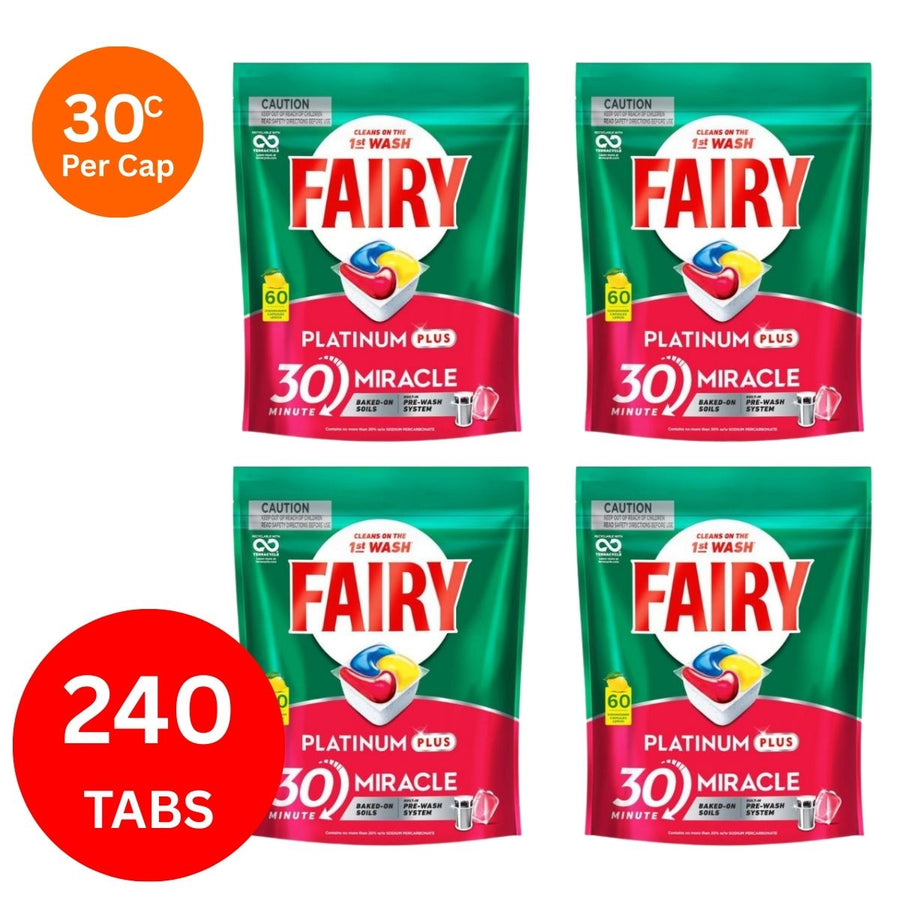 Fairy Platinum Plus x 240 Lemon Dishwasher Tablets-2018816815127465987