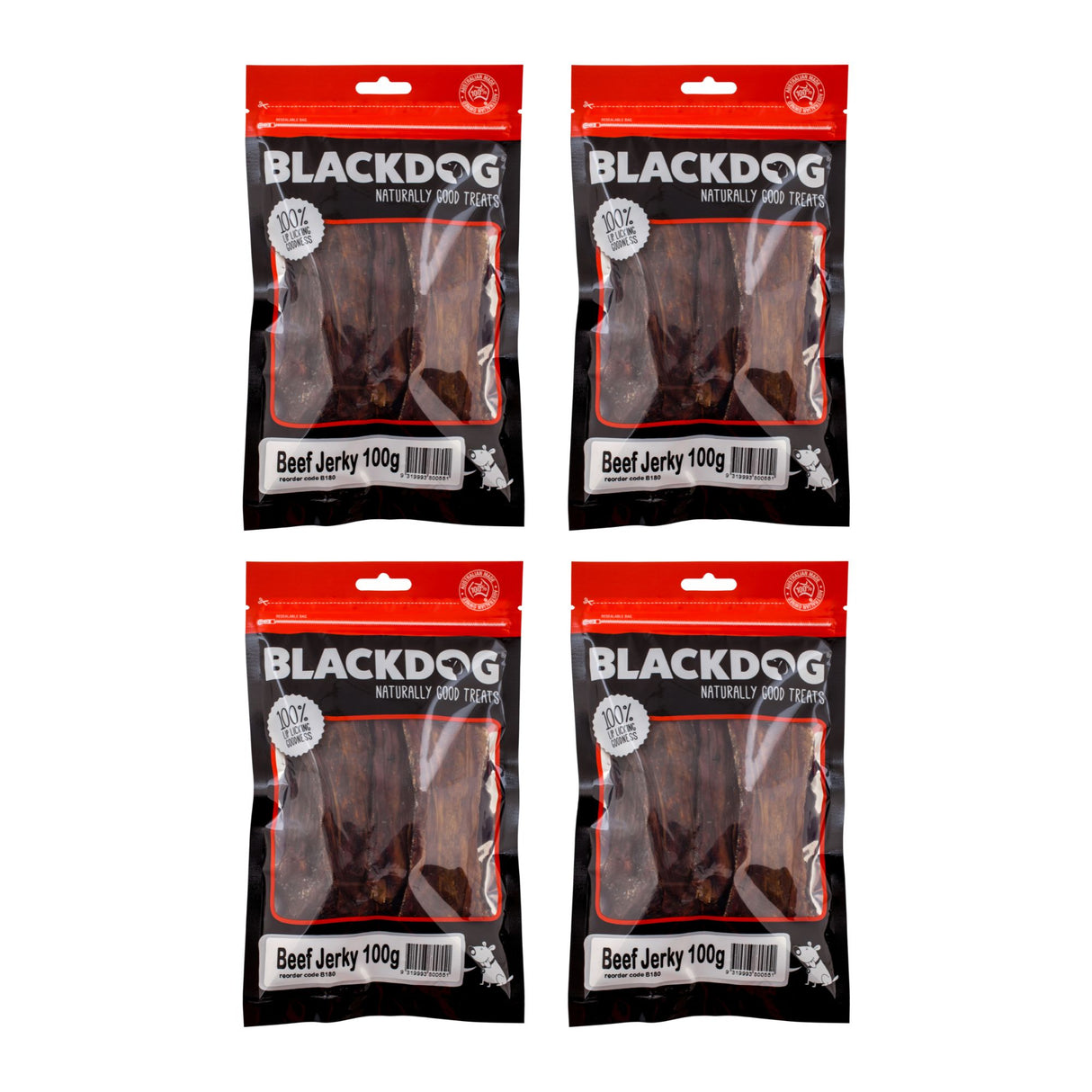 Blackdog Beef Jerky 100g x 4pk-2018816676199534592