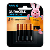 Duracell Optimum AAA Batteries 4pk - Front View