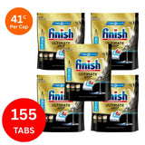Finish Ultimate Plus x 155 Baking Soda Dishwasher Tablets - Side View