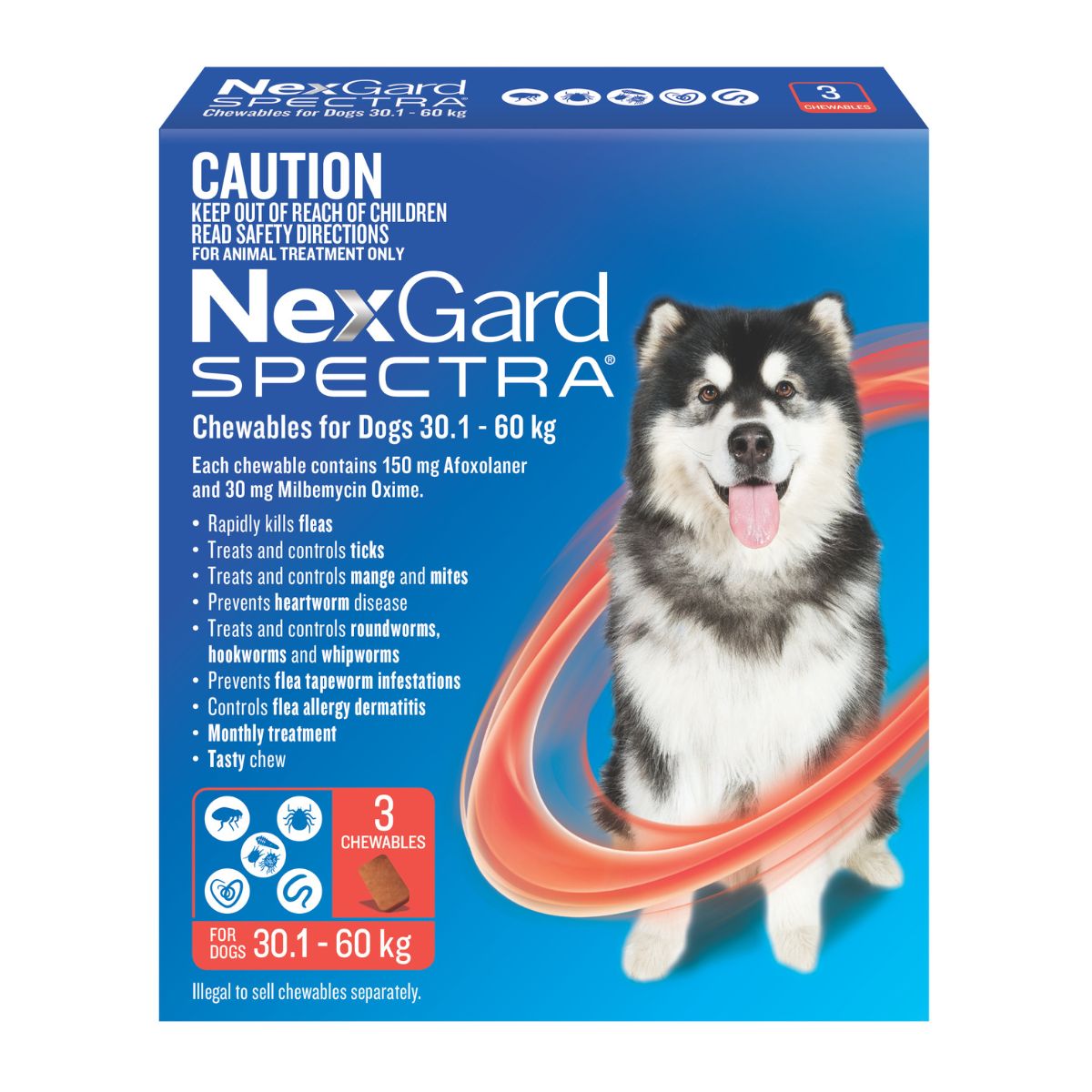 NexGard Spectra Dogs 30.1-60kg 3pk-2018816630674558978
