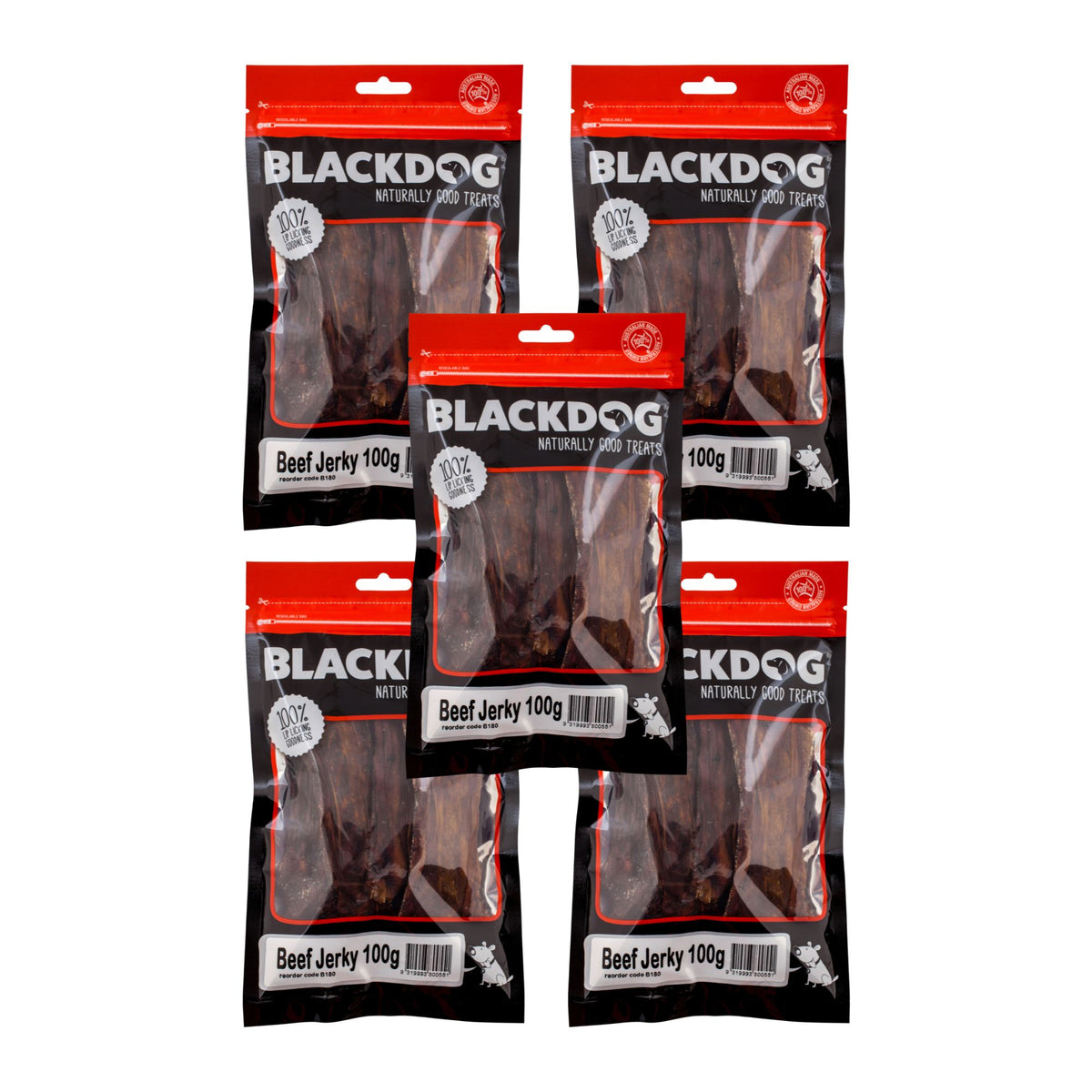 Blackdog Beef Jerky 100g x 5pk-2018816712857751552
