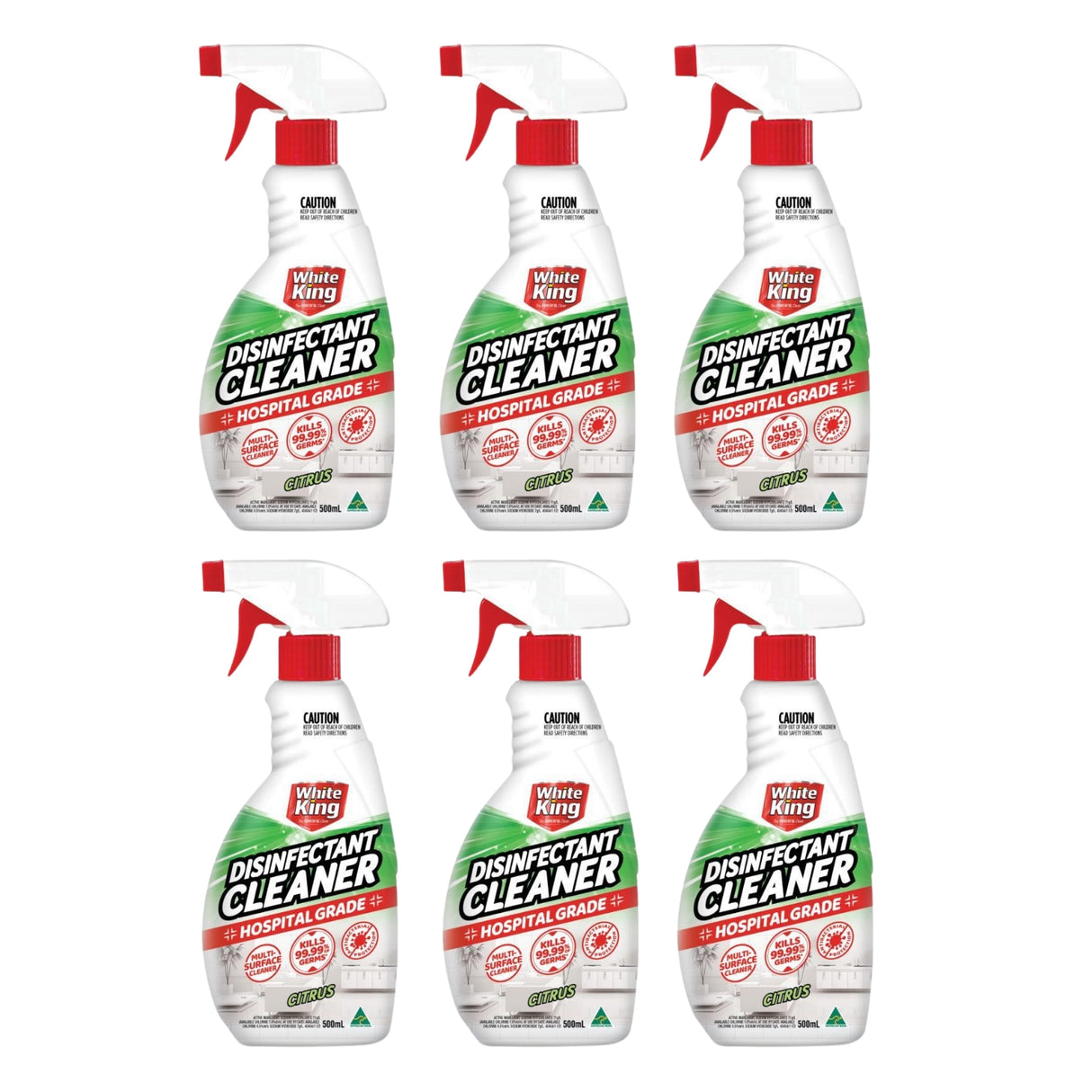 White King Disinfectant Spray 500ml x6-2017004956992802816