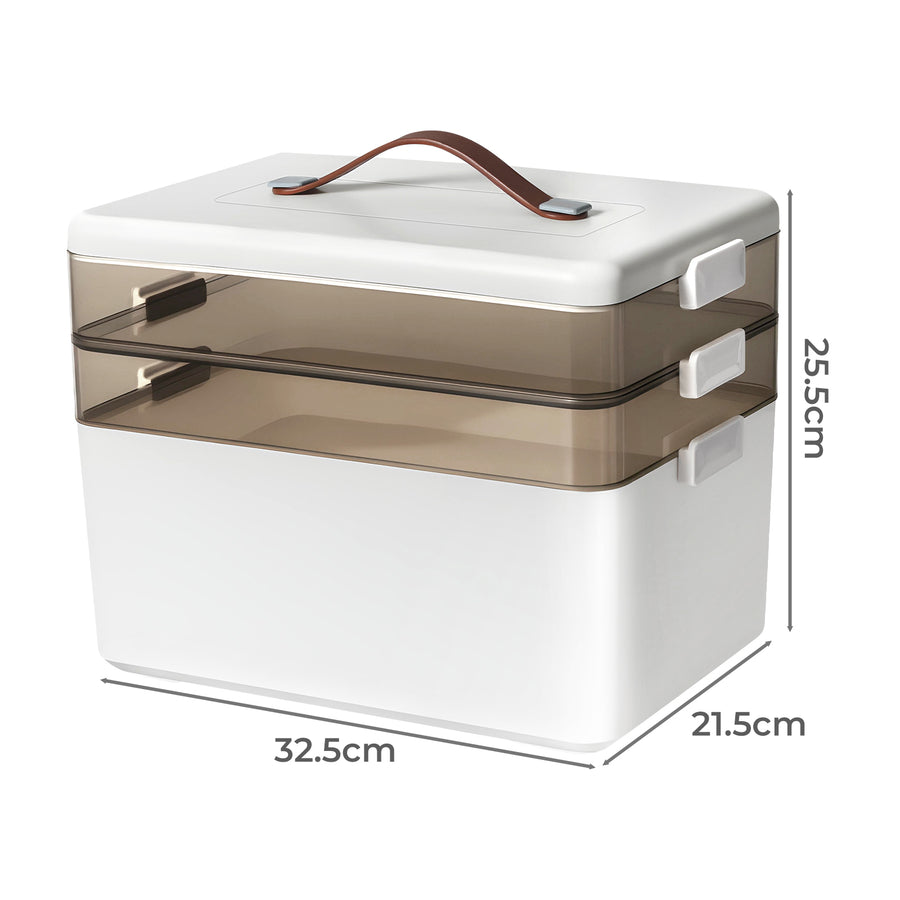 Levede Medical Storage Box Three Layer Medicine Case-2017004943969488897