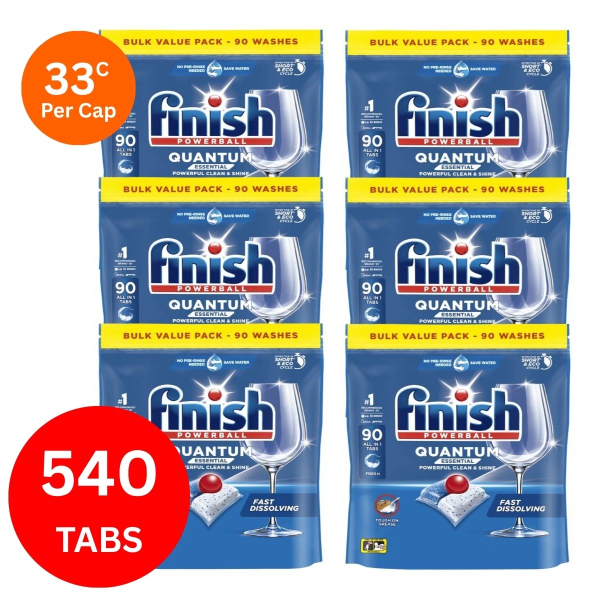 Finish Quantum x 540 Dishwasher Tablets-2018816794051088387