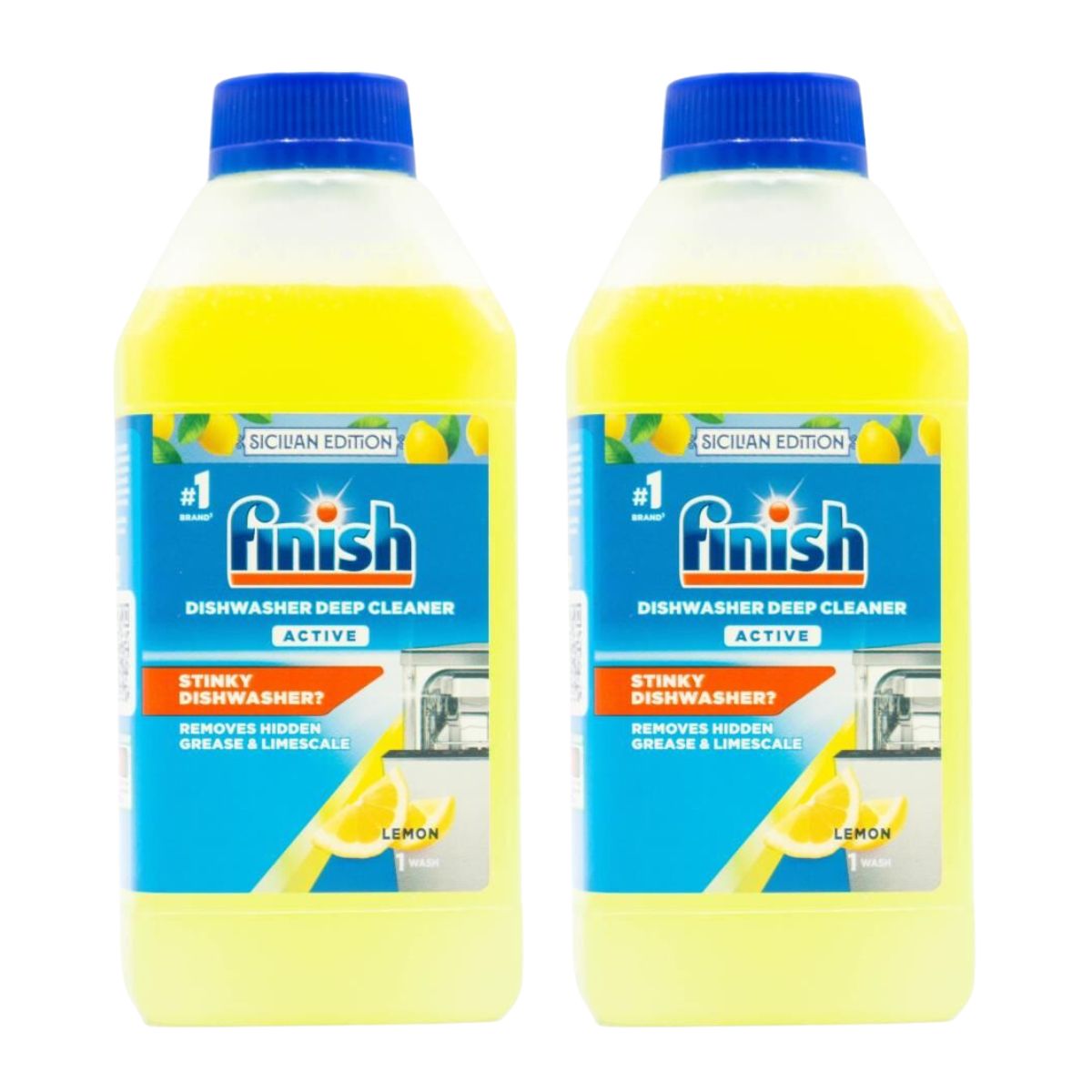 Finish 250ml Dishwasher Cleaner Lemon x2-2018816641743327234