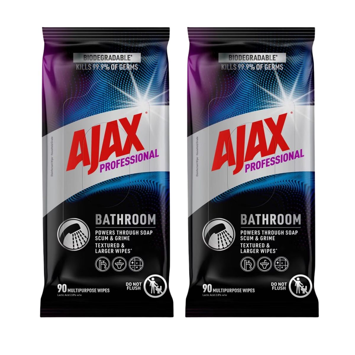 Ajax Professional Bathroom Wipes 90pk x2-2006732747397271554