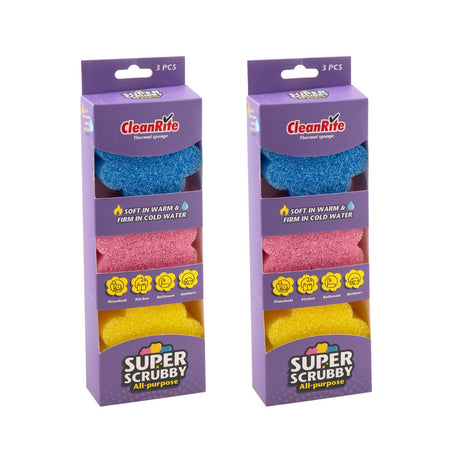 2x Cleanrite 10cm Sponge 3pk-2018816606905438209