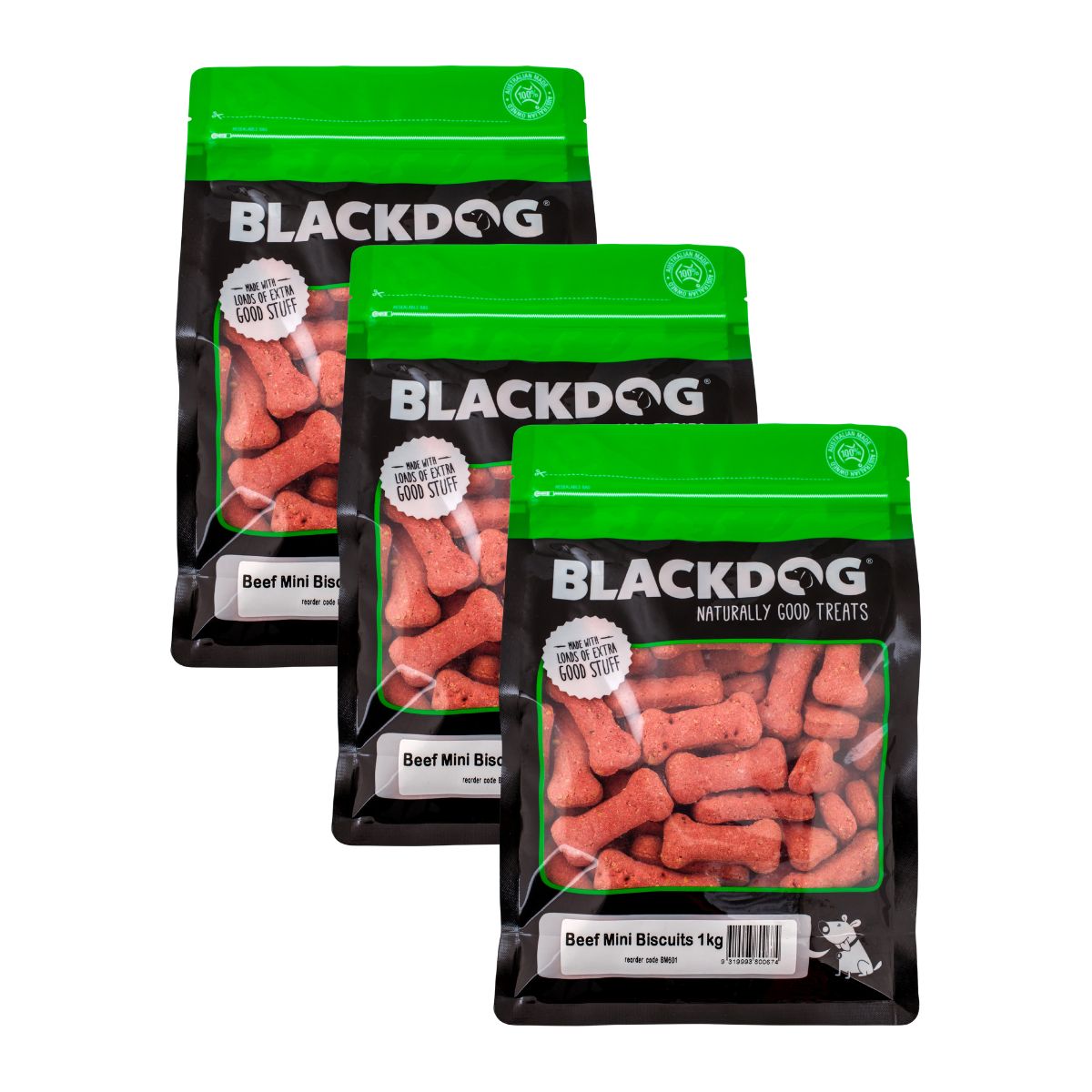 Blackdog Mini Beef Biscuits 1kg x 3pk-2006732753978134528
