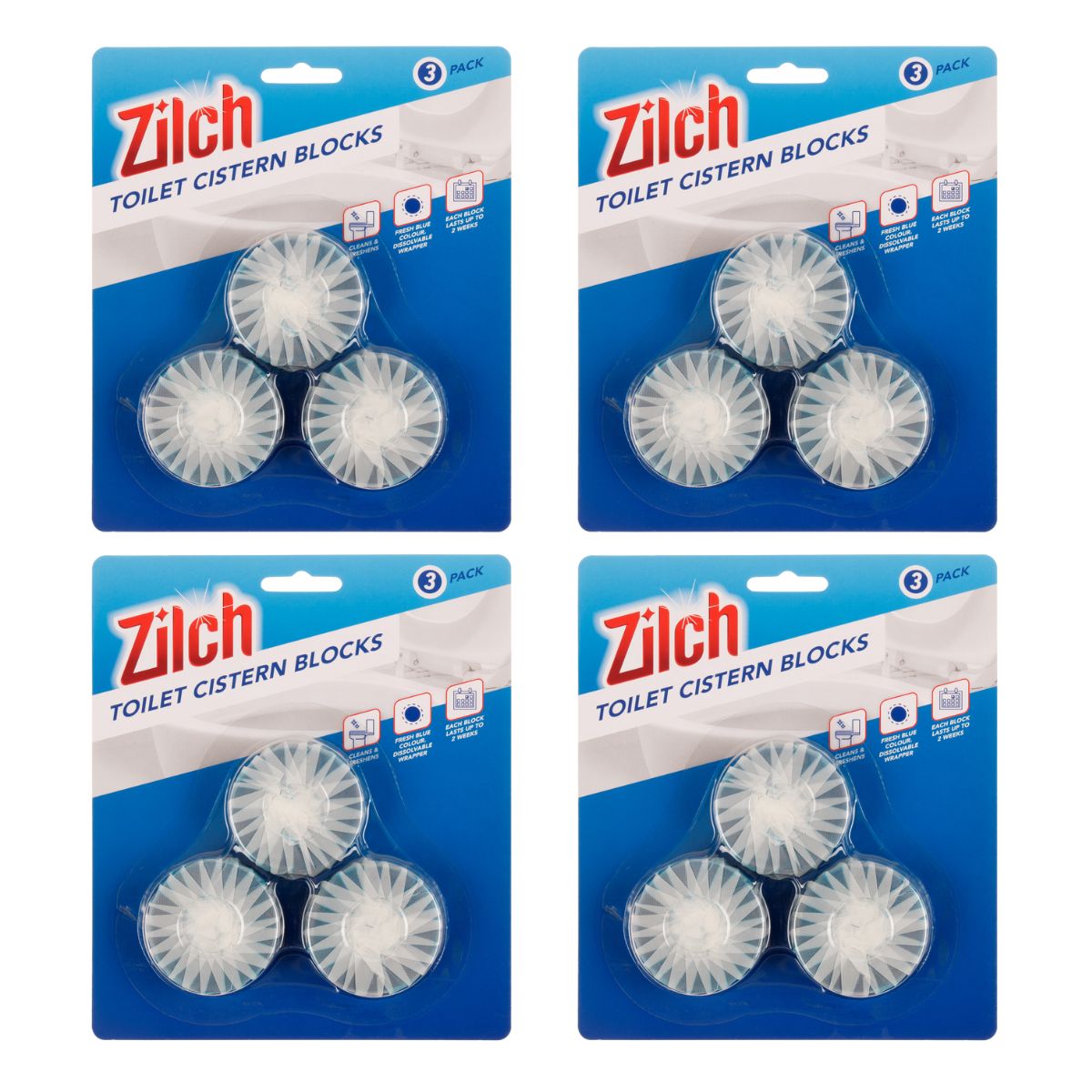 4x Zilch Toilet Cistern Blocks 3pk-2018816603982008322