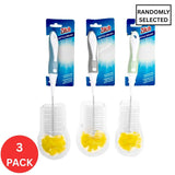 3x Zilch Bottle Brush with Sponge Tip - Side View