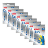 Hygiene Plus Duo Kitchen and Bathroom Gloves 2pk (Medium) x8 - Top-Down View