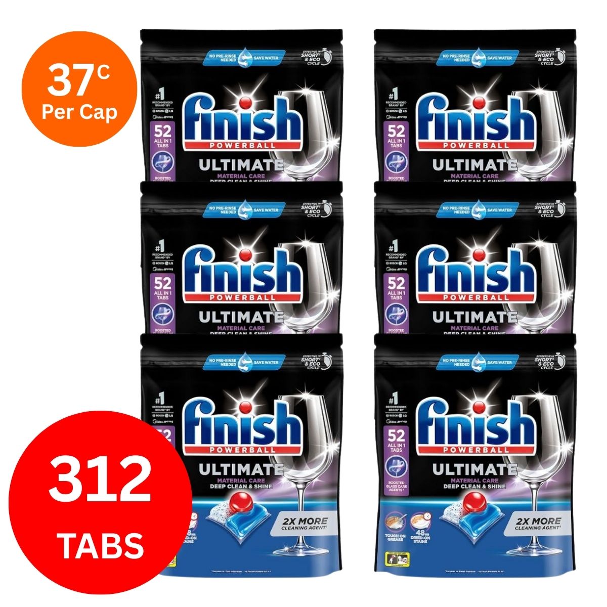 Finish Ultimate x 312 Dishwasher Tablets-2006732760273784832