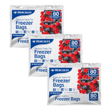 Hercules Tear-Off Freezer Bags Medium 80pk x3 - Side View