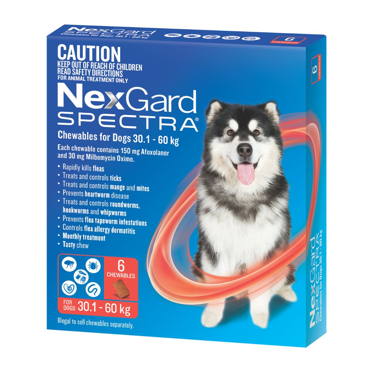NexGard Spectra Dogs 30.1-60kg 6pk-2018816694658666498