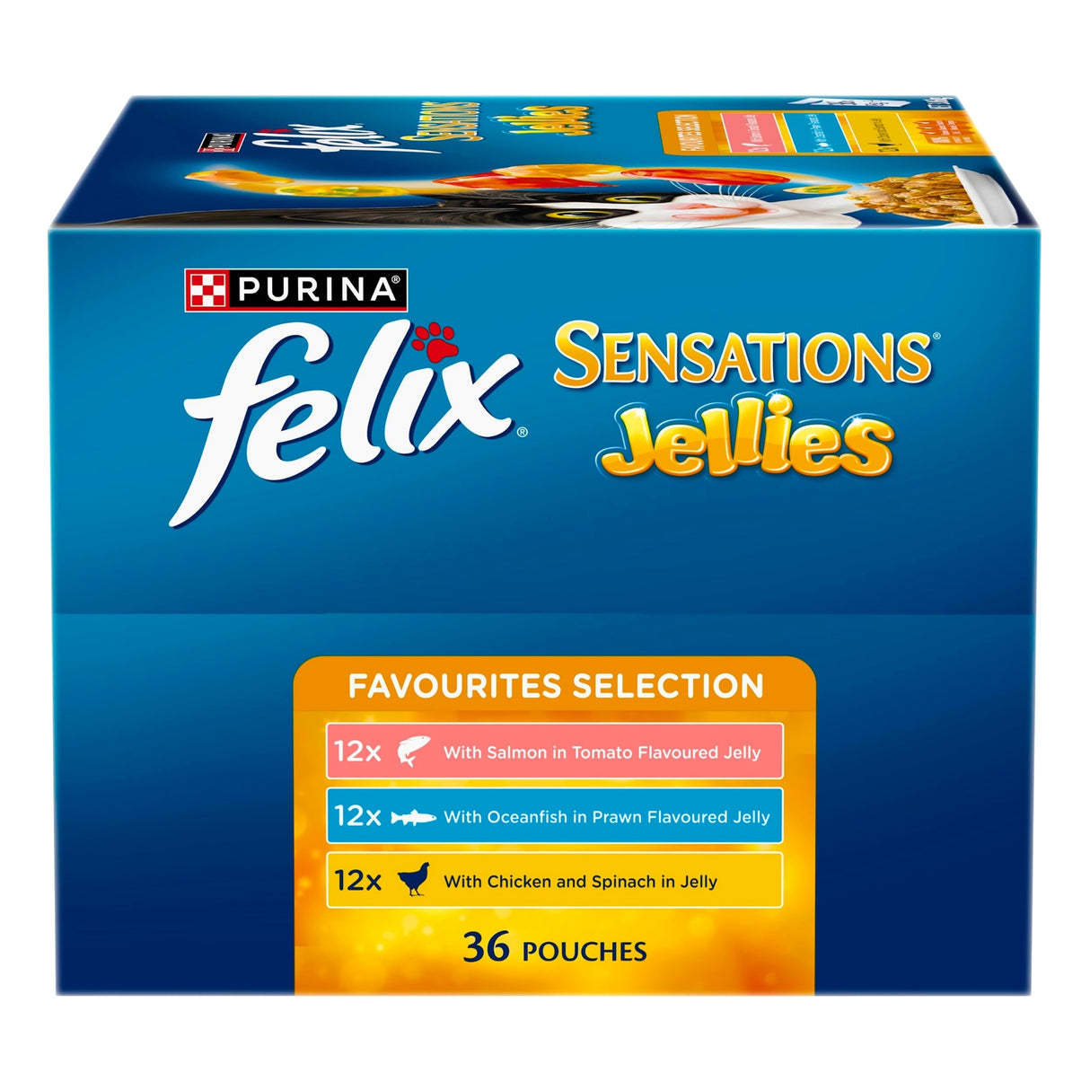 Felix Sensation Jellies Favourites Selection 36 x 85g-2017004933060104193