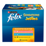 Felix Sensation Jellies Favourites Selection 36 x 85g