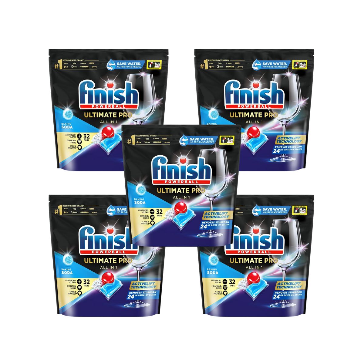 Finish Ultimate Pro 160 Baking Soda Dishwasher Tablets-2006733384914702336