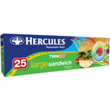 Hercules Large Sandwich Bags 25pk x5