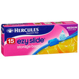 Hercules Ezy Slide Medium Storage Bags 15pk x3