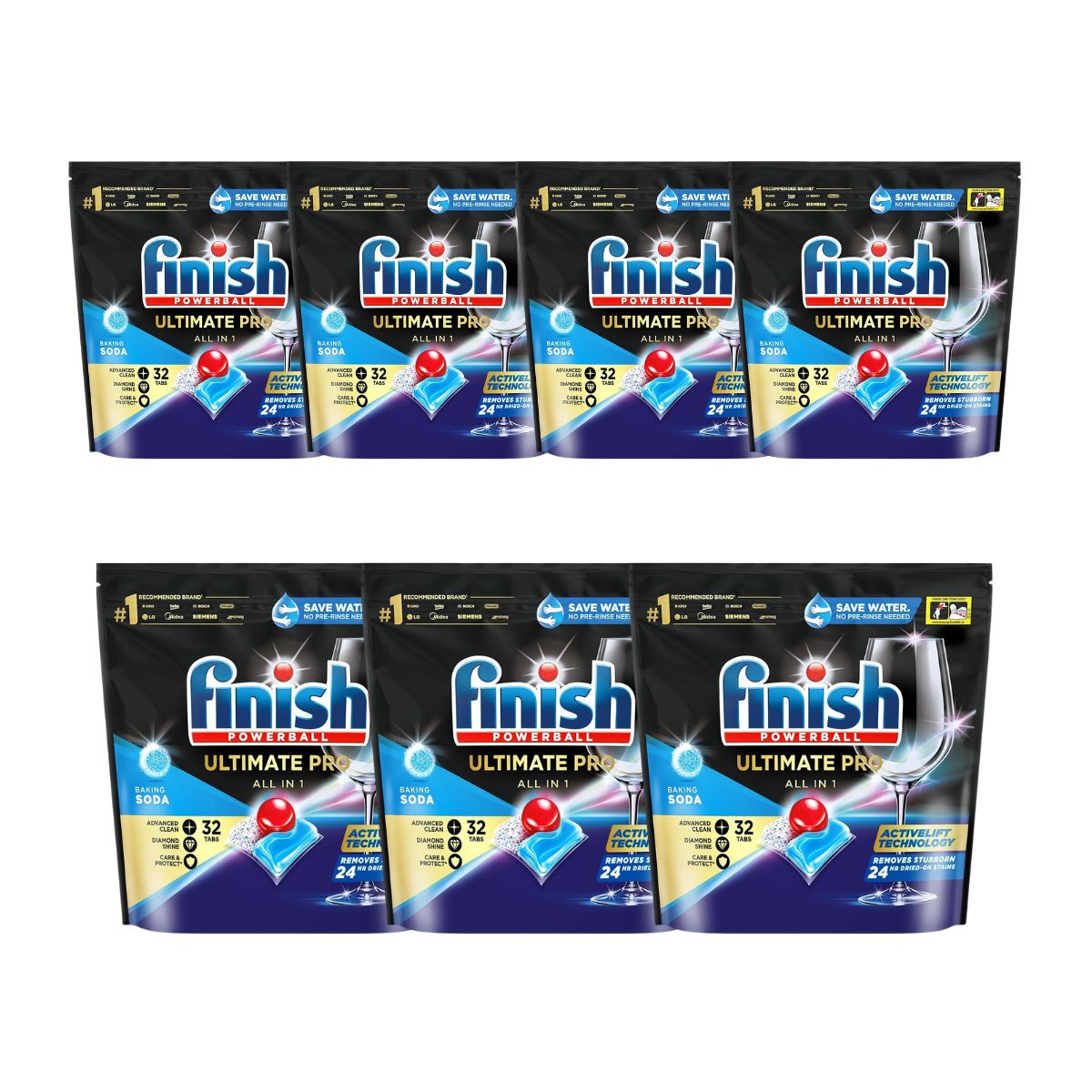 Finish Ultimate Pro 224 Baking Soda Dishwasher Tablets-2006733385216692224