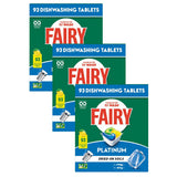 Fairy Platinum x 279 Lemon Dishwasher Tablets - Front View