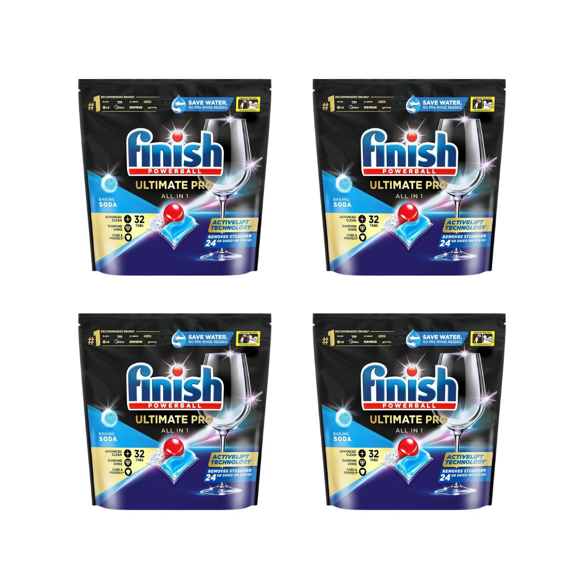 Finish Ultimate Pro 128 Baking Soda Dishwasher Tablets-1960920163440267264