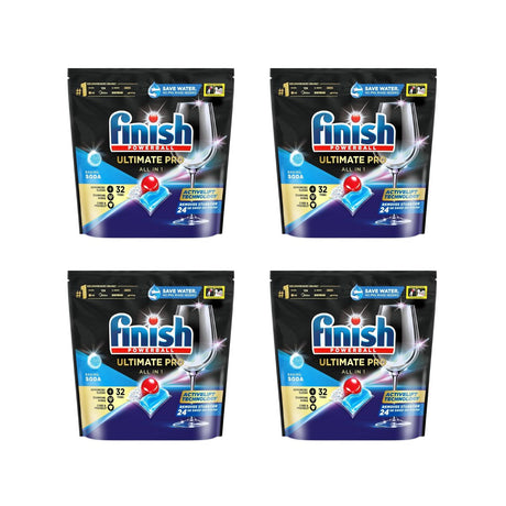 Finish Ultimate Pro 128 Baking Soda Dishwasher Tablets-1960920163440267264