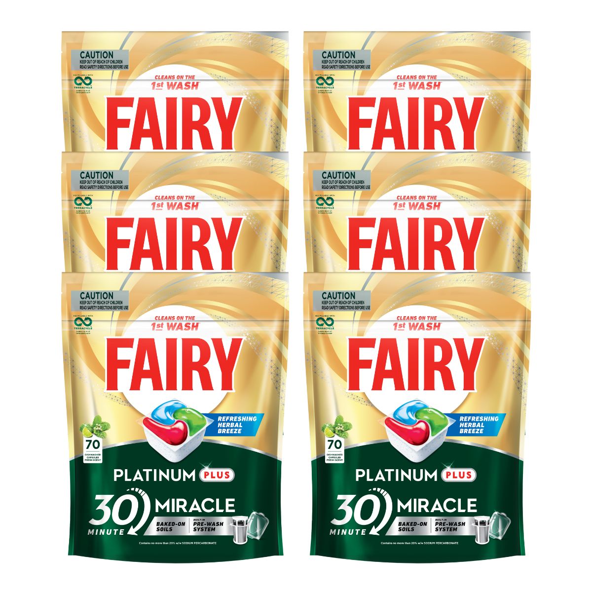 Fairy Platinum Plus x 420 Herbal Breeze Dishwasher Tablets-2006732781136252930