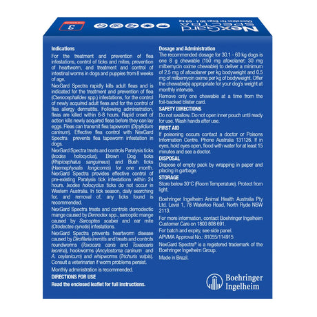 NexGard Spectra Dogs 30.1-60kg 3pk-2018816630674558977