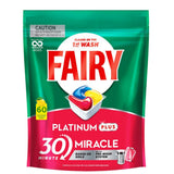 Fairy Platinum Plus x 60 Lemon Dishwasher Tablets - Front View