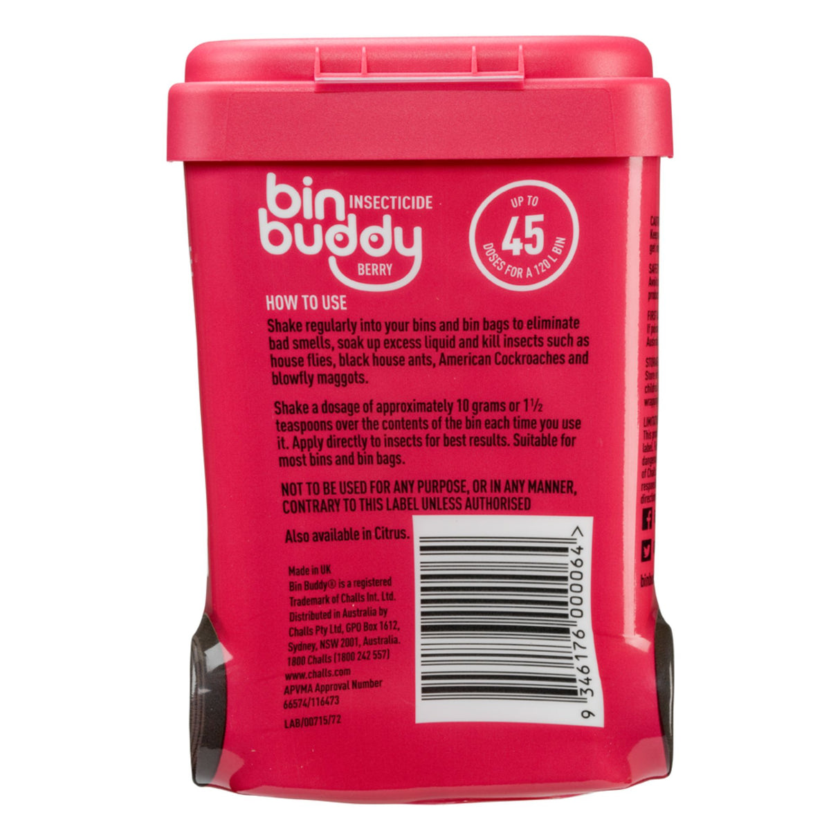 Bin Buddy Berry Blast 450g Powder x3-2017004929792741378