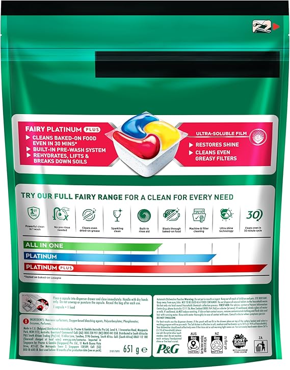 Fairy Platinum Plus x 300 Lemon Dishwasher Tablets-2018816845146099713