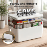 Levede Medical Storage Box Three Layer Medicine Case - Side View