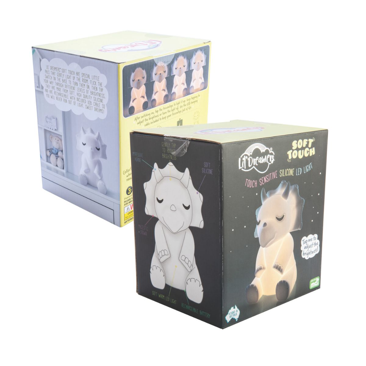 Lil' Dreamers T-Rex Silicone Touch LED Light-2018816610235715586