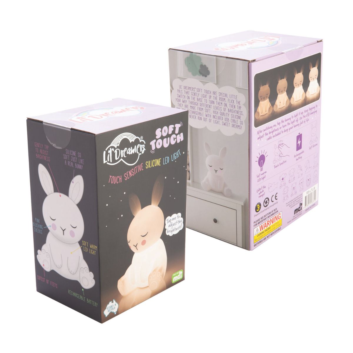 Lil' Dreamers Bunny Soft Touch LED Light-2006732783547977730