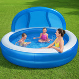 Bestway 2.41m x 2.41m x 1.40m Summer Days Family Pool - Side View