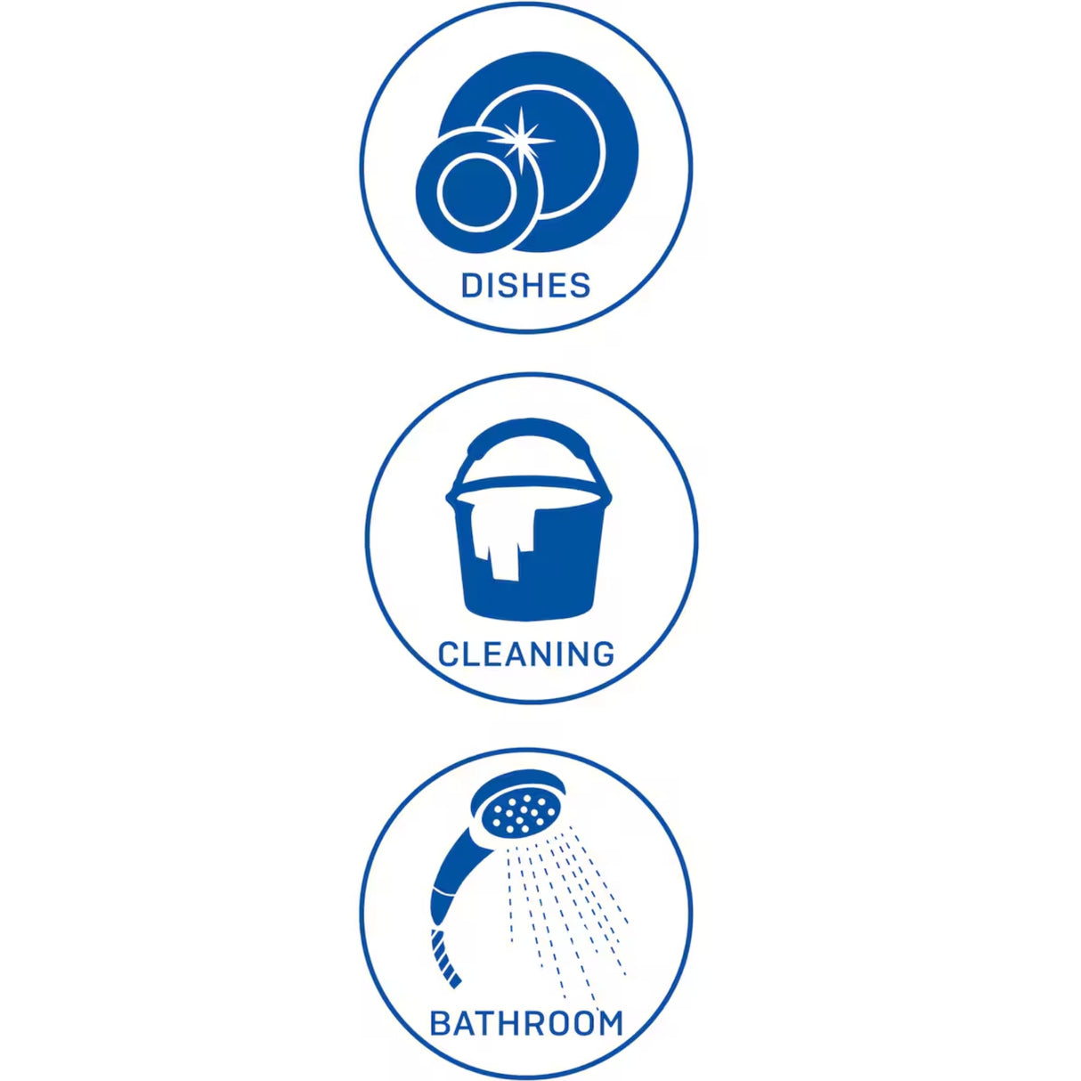 Hygiene Plus Duo Kitchen and Bathroom Gloves 2pk (Medium) x4-2017004938391064579