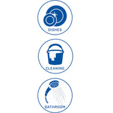 Hygiene Plus Duo Kitchen and Bathroom Gloves 2pk (Medium) x4 - Side View