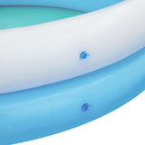 Bestway 1.63m x 1.27m x 92cm Sharktastic Sprinkler Play Pool - Top-Down View
