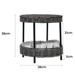 PaWz Rattan Pet Bed Elevated Raised-2018816819120443394