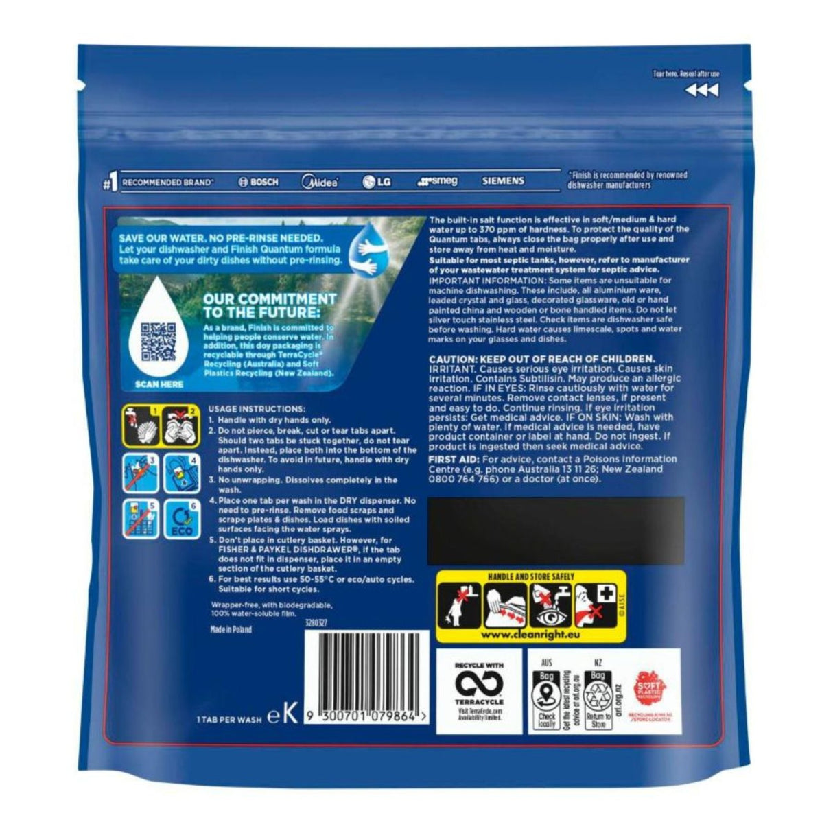 Finish Quantum Lemon x 240 Dishwasher Tablets-2006732800035786753