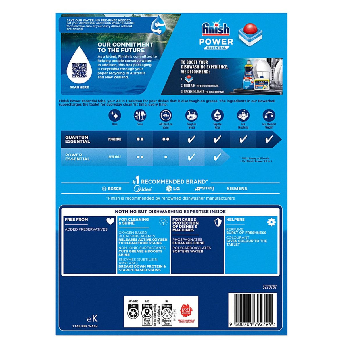 Finish Power Essential x 200 Dishwasher Tablets-2018816608037900289