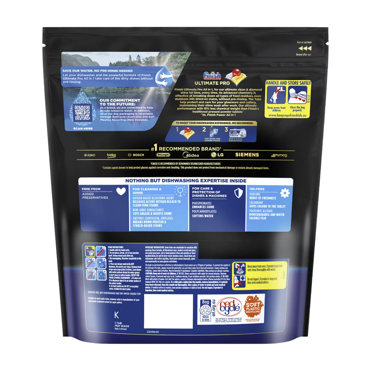 Finish Ultimate Pro x 32 Baking Soda Dishwasher Tablets-2006732796772618241
