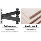 Giantz 4x1.8M Garage Shelving Warehouse Rack Pallet Racking Storage Charcoal - Rear View